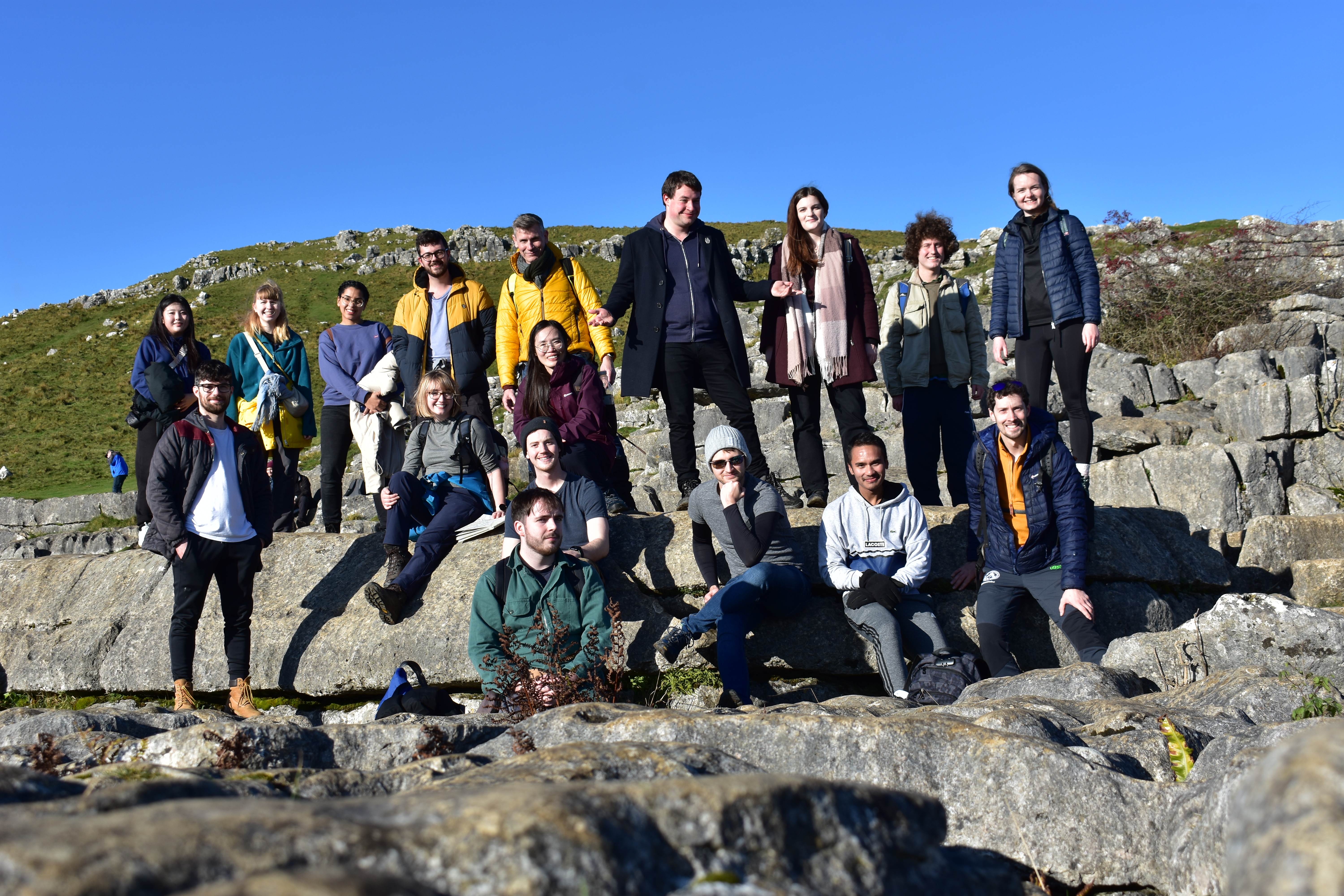 The Fairlamb Group on Top of Malham Cove