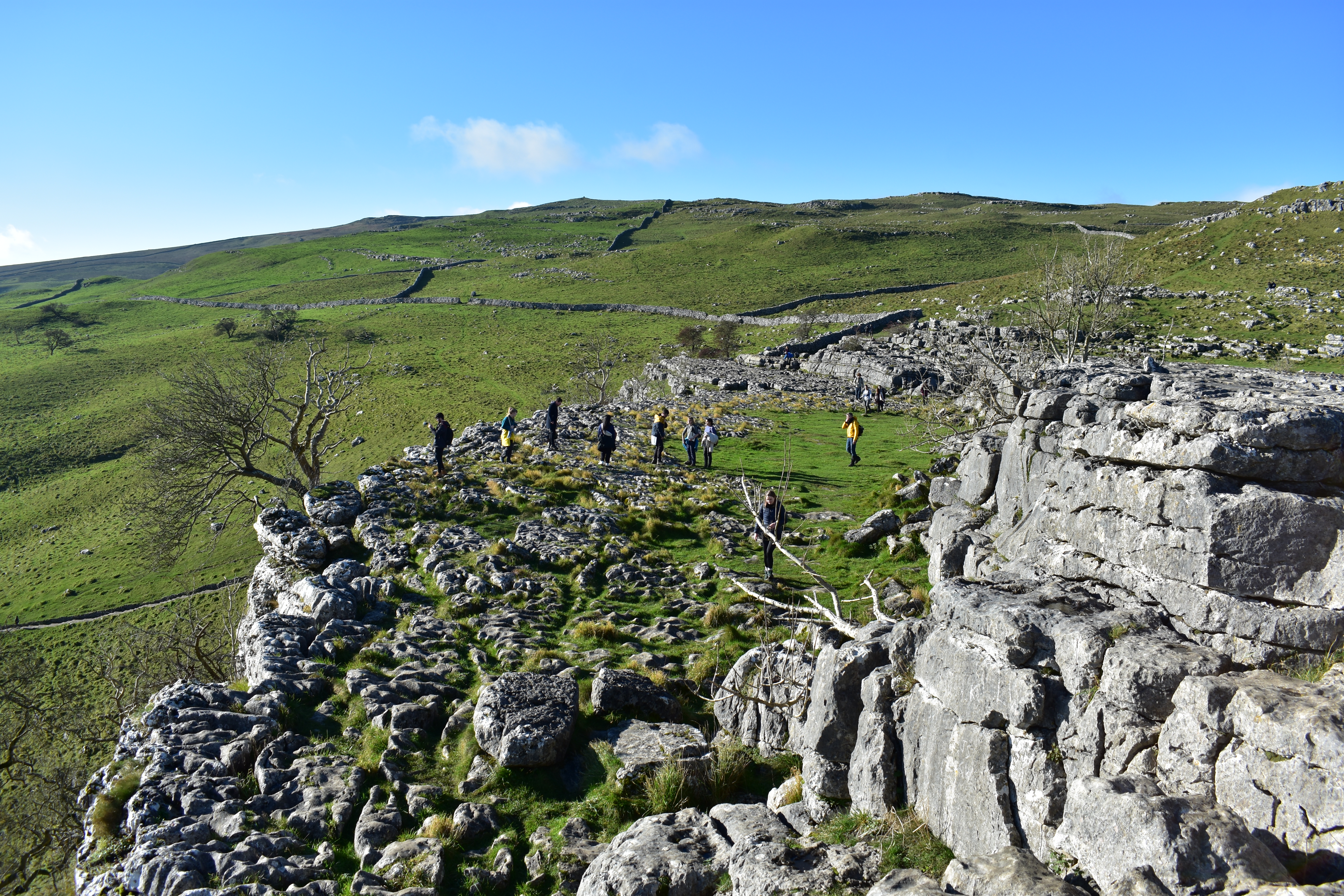 The Fairlamb Group on Top of Malham Cove, Nov 2023.